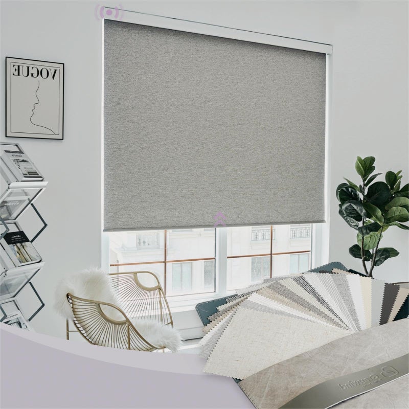 Graywind Motorized Light Filtering Shades for Windows Doors (Fabric Samples) - Image 1